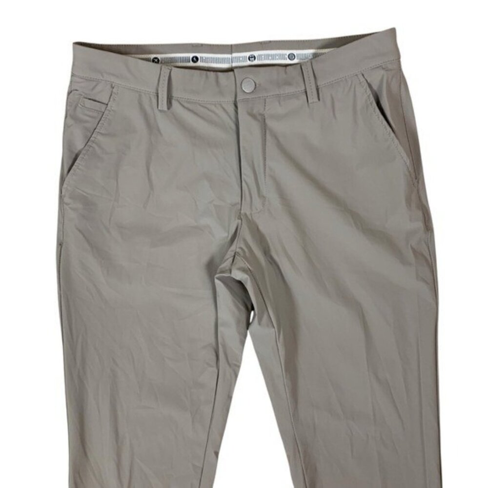 Ballin‎ Performance Golf Pants 34 Stone Gray Stretch Lightweight Travel Casual - Picture 2 of 6